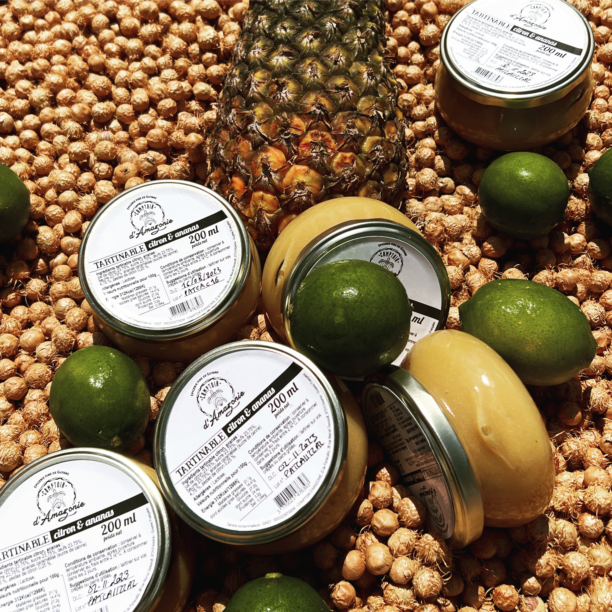 Produits Comptoir d'Amazonie presentes en mise en scene